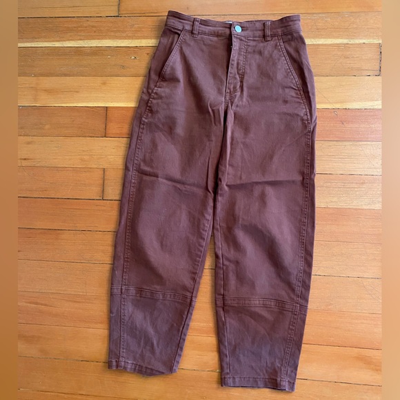 Everlane NWT The Utility Barrel Pant Jeans Burnt Umber Size 2 - Picture 1 of 3